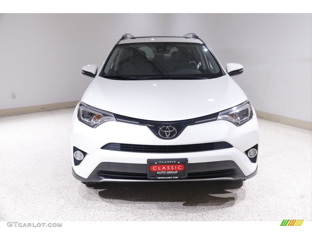 2018 RAV4 Limited AWD - Blizzard White Pearl / Black photo #2