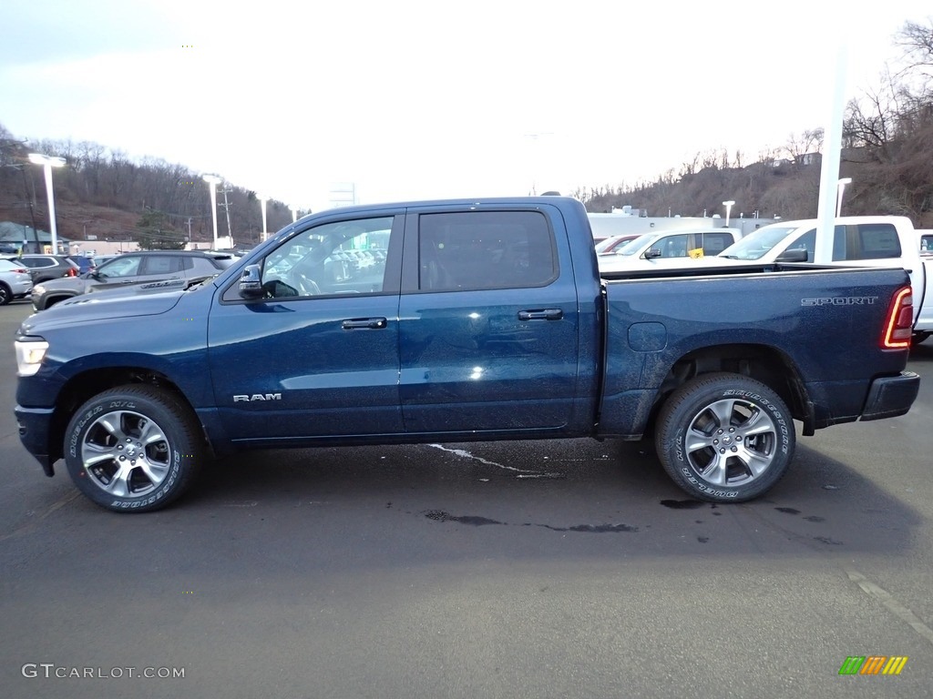 Patriot Blue Pearl 2023 Ram 1500 Laramie Crew Cab 4x4 Exterior Photo #145452687