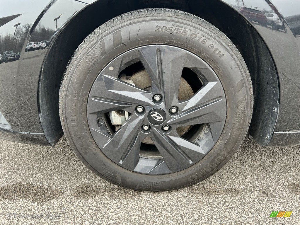 2021 Elantra SEL - Phantom Black / Black photo #5