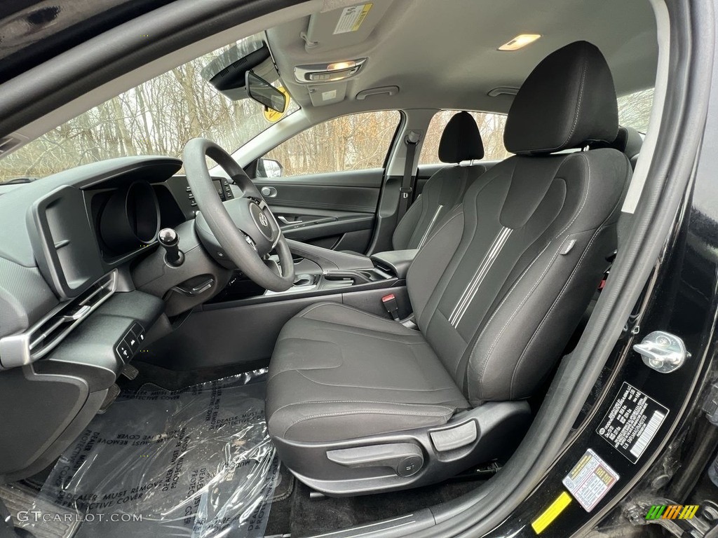 Black Interior 2021 Hyundai Elantra SEL Photo #145452751