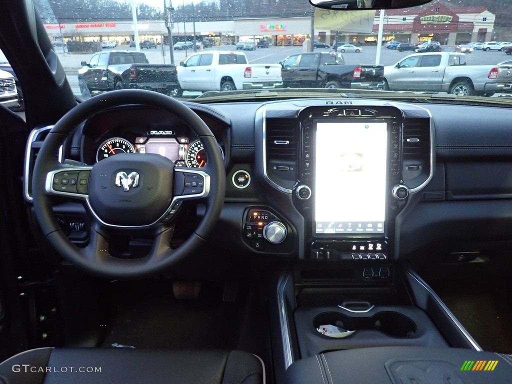 2023 Ram 1500 Laramie Crew Cab 4x4 Black Dashboard Photo #145452925