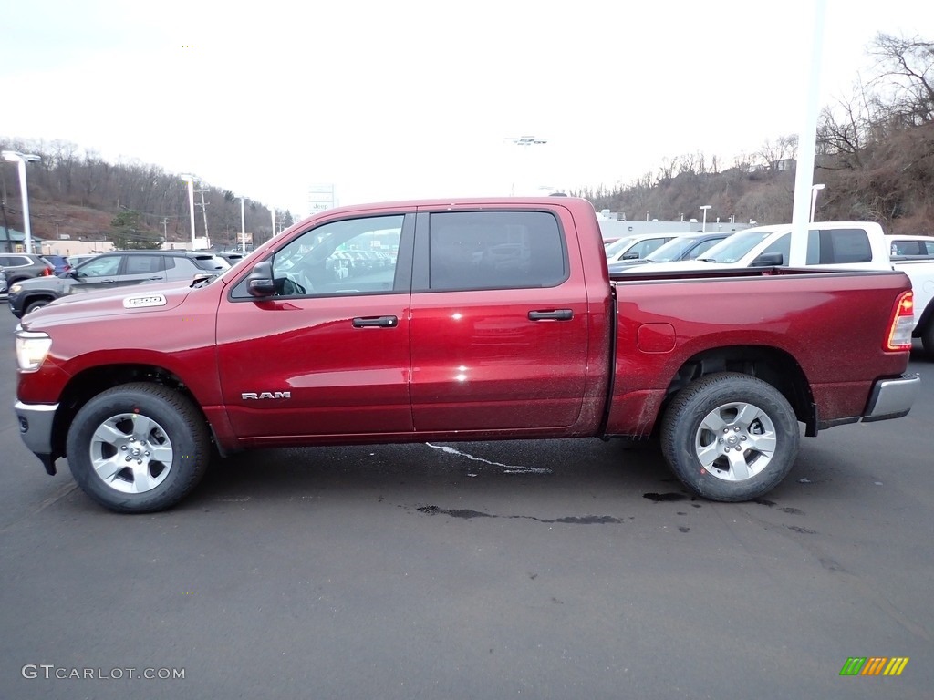 Delmonico Red Pearl 2023 Ram 1500 Big Horn Crew Cab 4x4 Exterior Photo #145453096