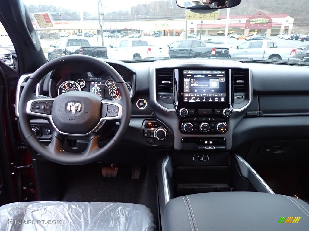 2023 Ram 1500 Big Horn Crew Cab 4x4 Black Dashboard Photo #145453354