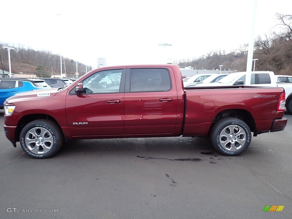 Delmonico Red Pearl 2023 Ram 1500 Big Horn Crew Cab 4x4 Exterior Photo #145453537