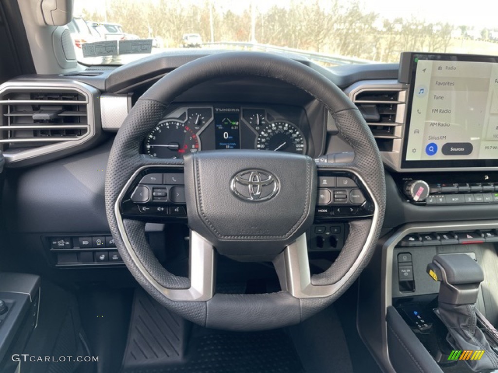 2023 Toyota Tundra Limited CrewMax 4x4 Black Steering Wheel Photo #145453597
