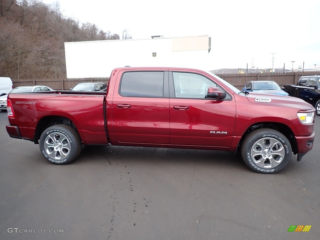 Delmonico Red Pearl 2023 Ram 1500 Big Horn Crew Cab 4x4 Exterior Photo #145453638