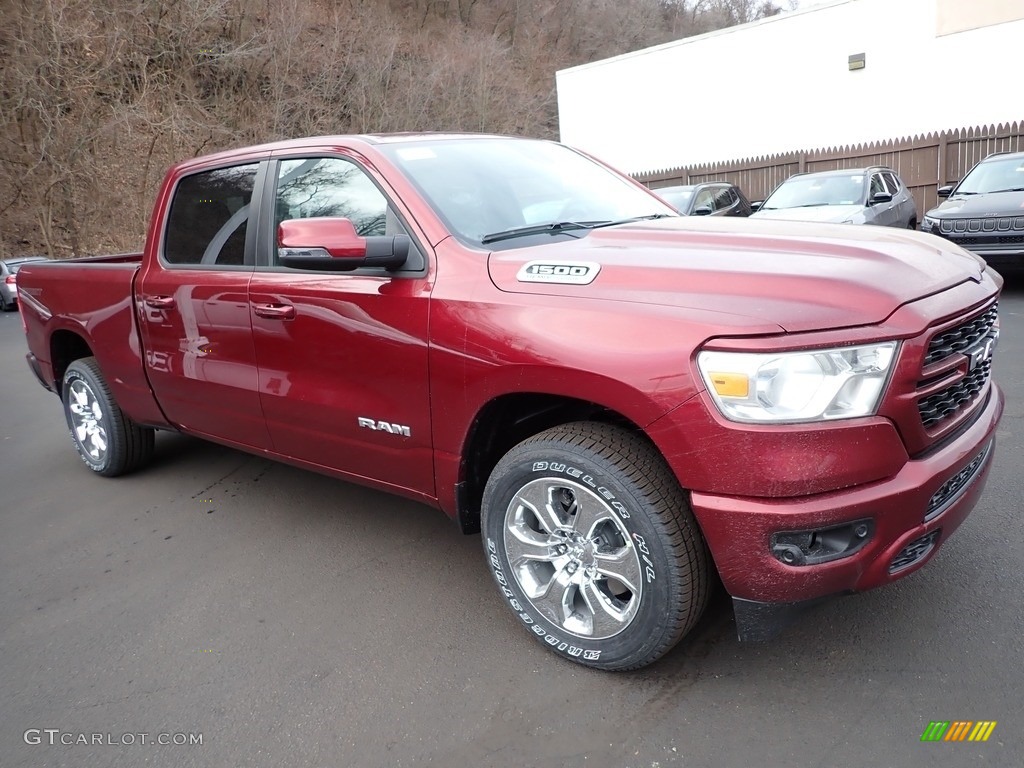 Delmonico Red Pearl 2023 Ram 1500 Big Horn Crew Cab 4x4 Exterior Photo #145453666