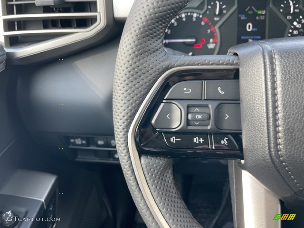2023 Toyota Tundra Limited CrewMax 4x4 Black Steering Wheel Photo #145453735