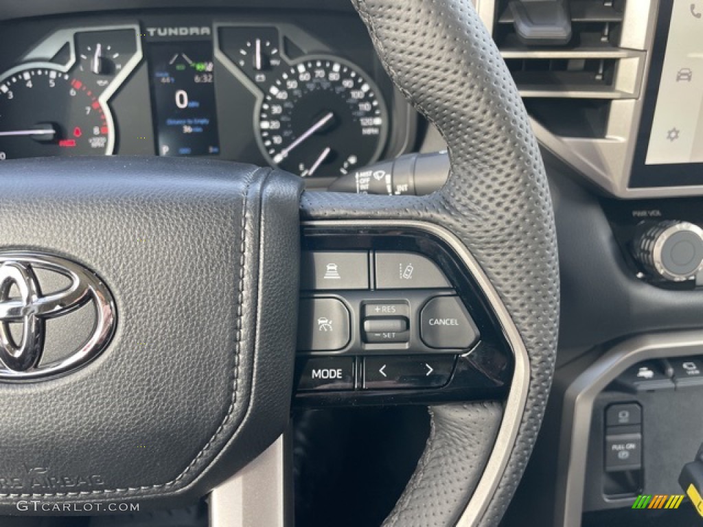 2023 Toyota Tundra Limited CrewMax 4x4 Black Steering Wheel Photo #145453750