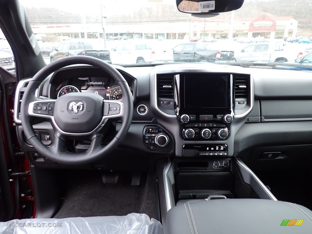 2023 Ram 1500 Big Horn Crew Cab 4x4 Black Dashboard Photo #145453780