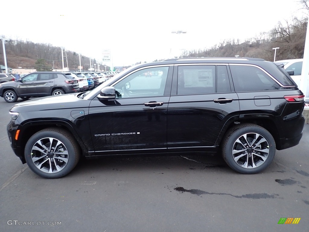 Diamond Black Crystal Pearl 2023 Jeep Grand Cherokee Overland 4XE Exterior Photo #145453918