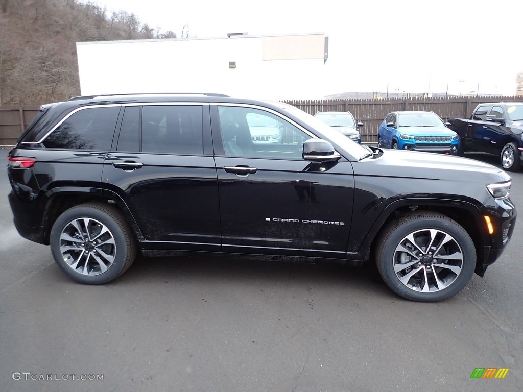 Diamond Black Crystal Pearl 2023 Jeep Grand Cherokee Overland 4XE Exterior Photo #145454026