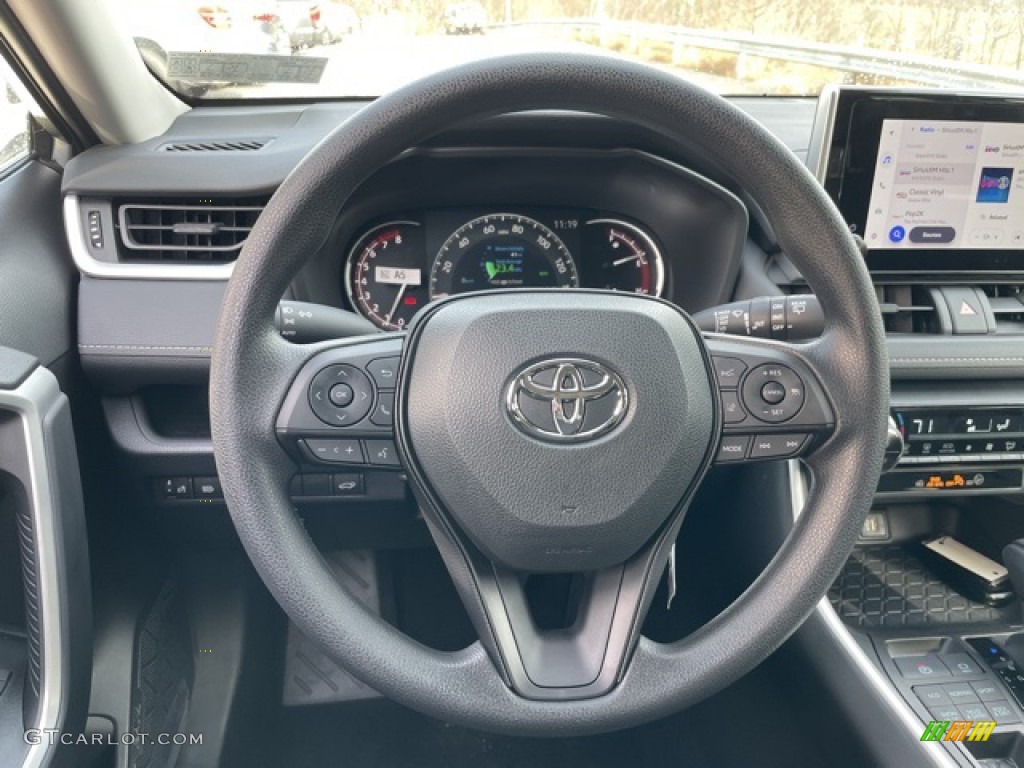 2023 Toyota RAV4 XLE AWD Black Steering Wheel Photo #145454188