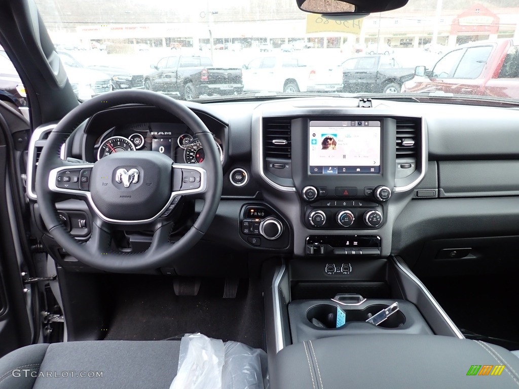 2023 Ram 1500 Big Horn Crew Cab 4x4 Black Dashboard Photo #145454230