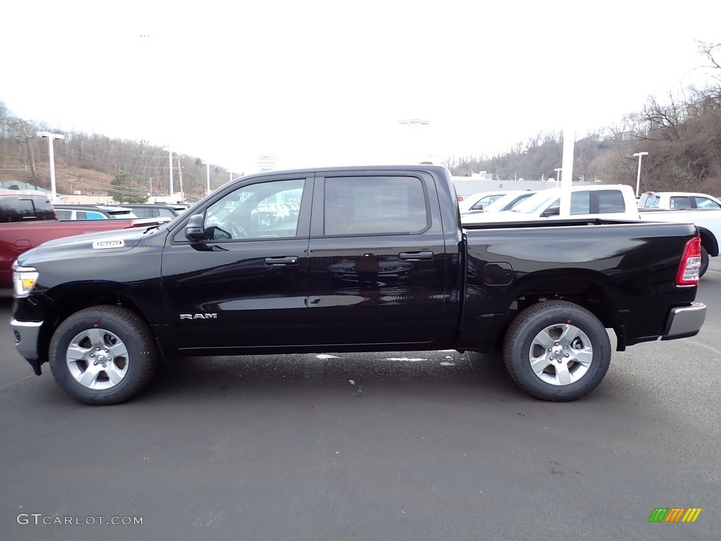 Diamond Black Crystal Pearl 2023 Ram 1500 Big Horn Crew Cab 4x4 Exterior Photo #145454710