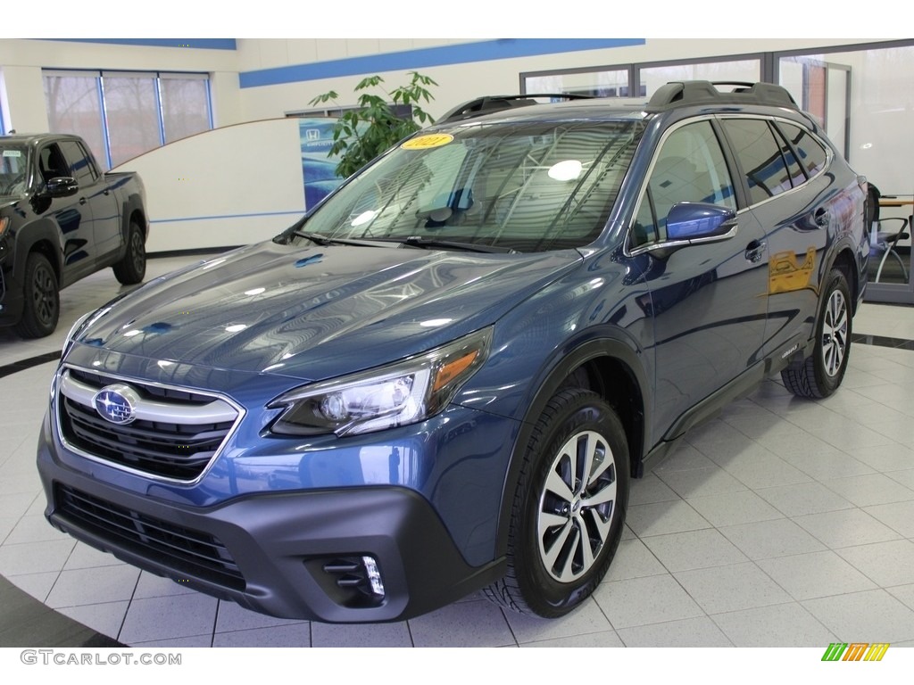 2021 Outback 2.5i Premium - Abyss Blue Pearl / Gray photo #1