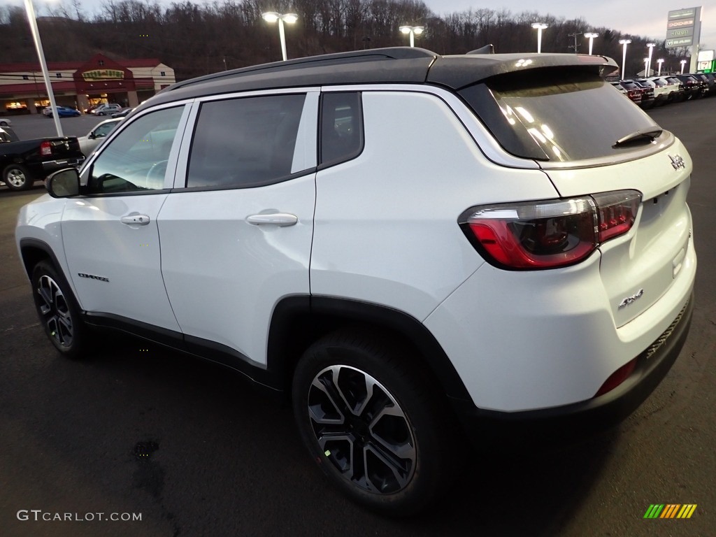 2022 Compass Limited 4x4 - Bright White / Black photo #3
