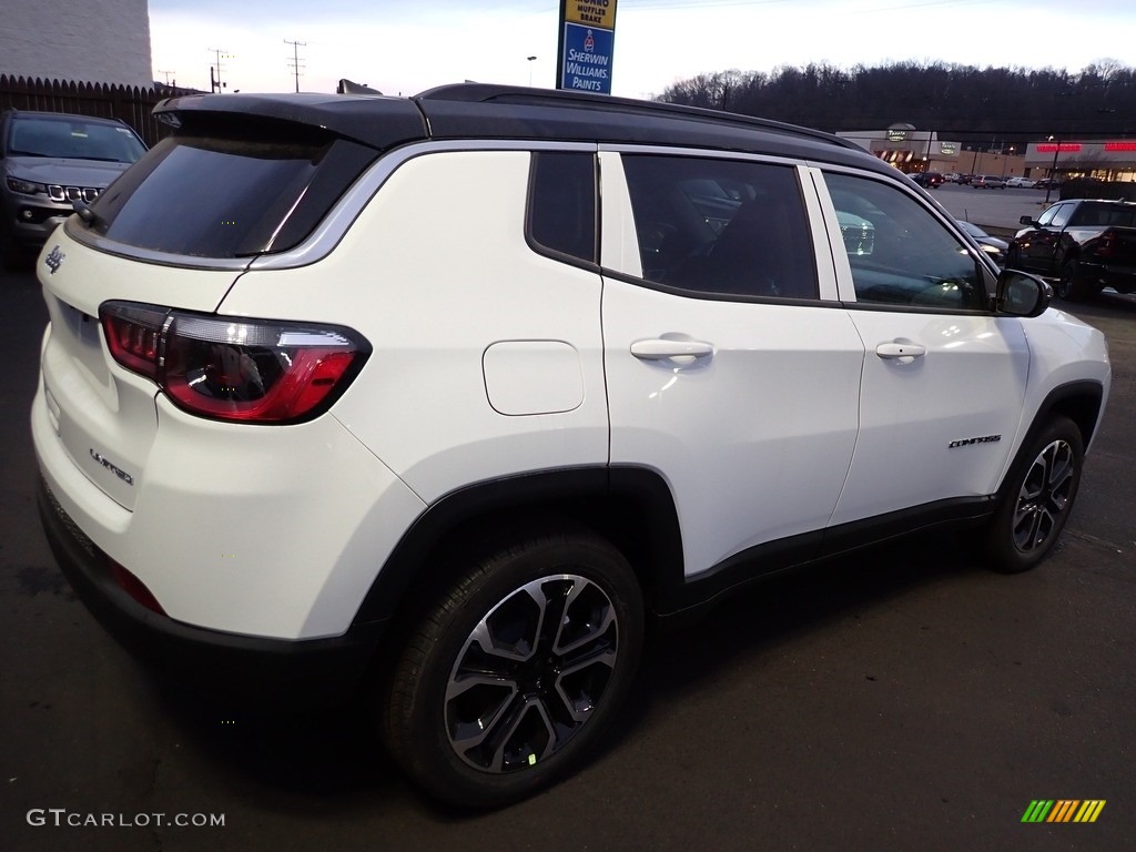 2022 Compass Limited 4x4 - Bright White / Black photo #6