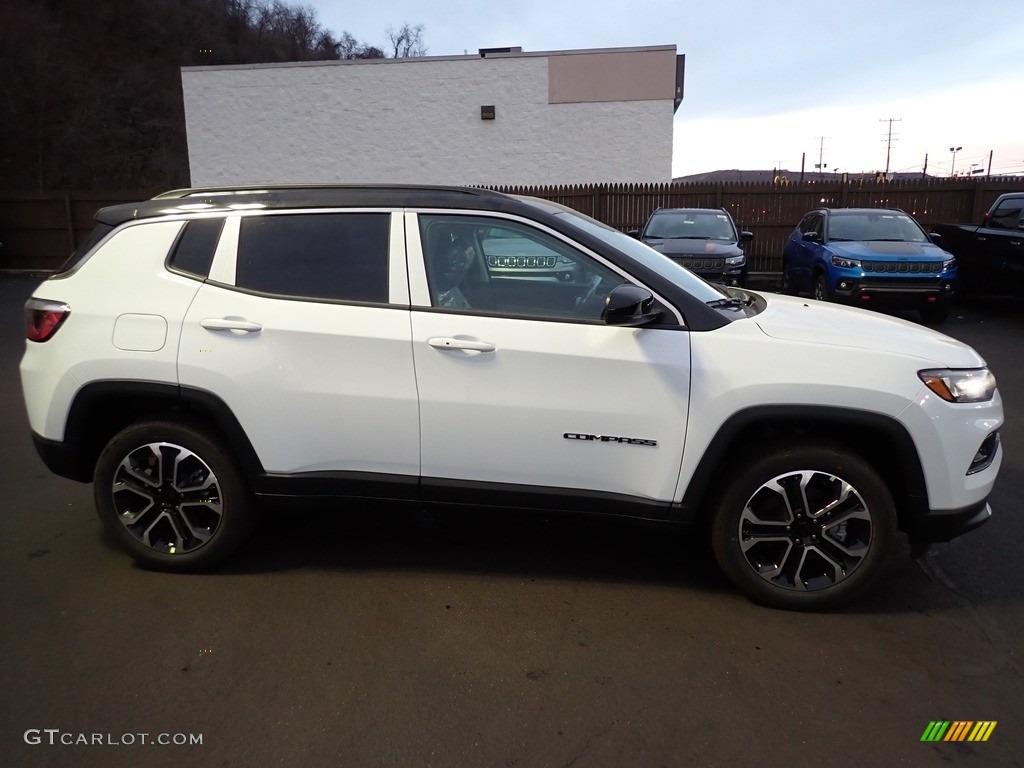2022 Compass Limited 4x4 - Bright White / Black photo #7