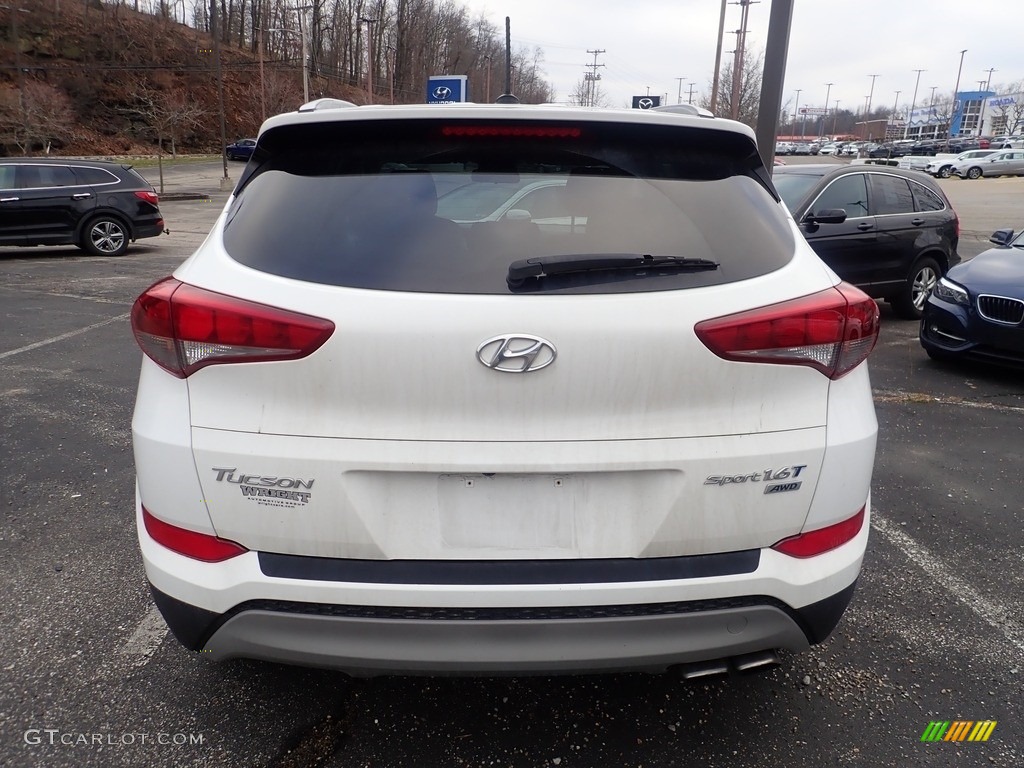 2017 Tucson Sport AWD - Dazzling White / Gray photo #3