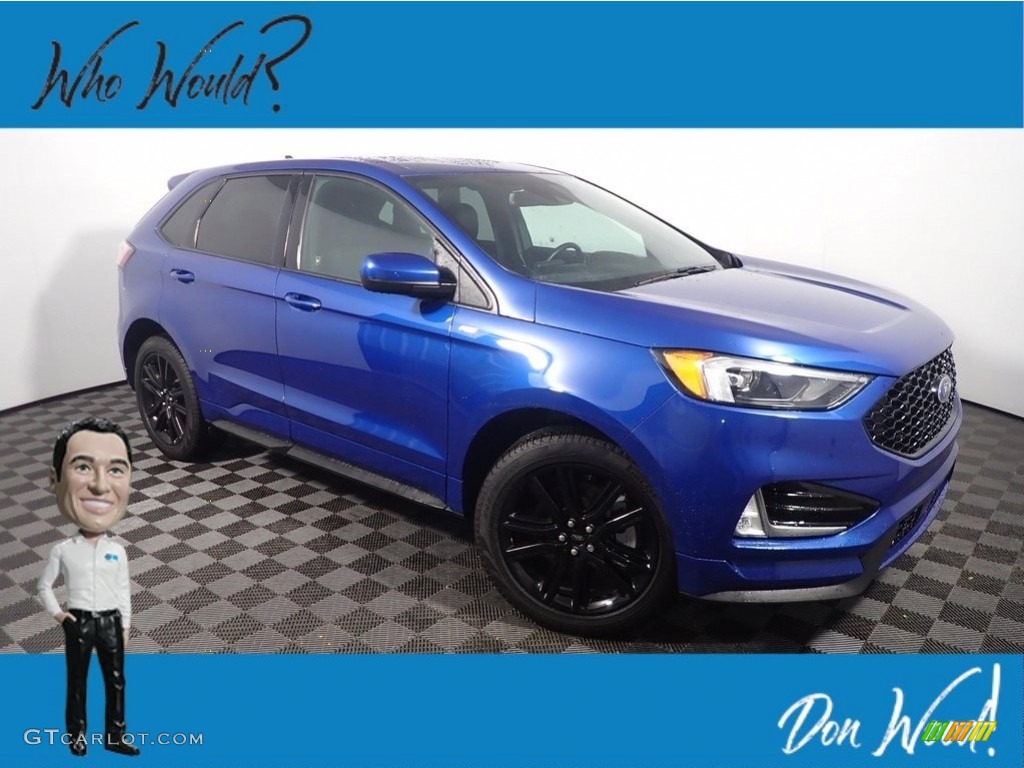 2021 Edge ST-Line AWD - Atlas Blue Metallic / Ebony photo #1