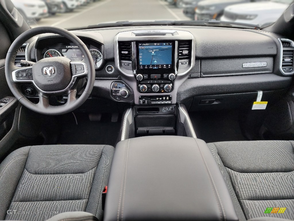 Black Interior 2023 Ram 1500 Big Horn Night Edition Crew Cab 4x4 Photo #145458269