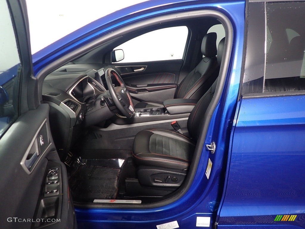 Ebony Interior 2021 Ford Edge ST-Line AWD Photo #145458373