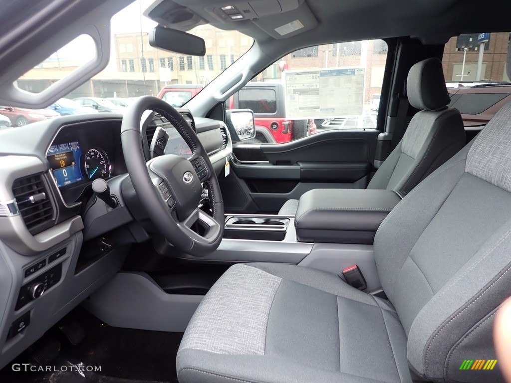 Medium Dark Slate Interior 2022 Ford F150 XLT SuperCab 4x4 Photo #145458557
