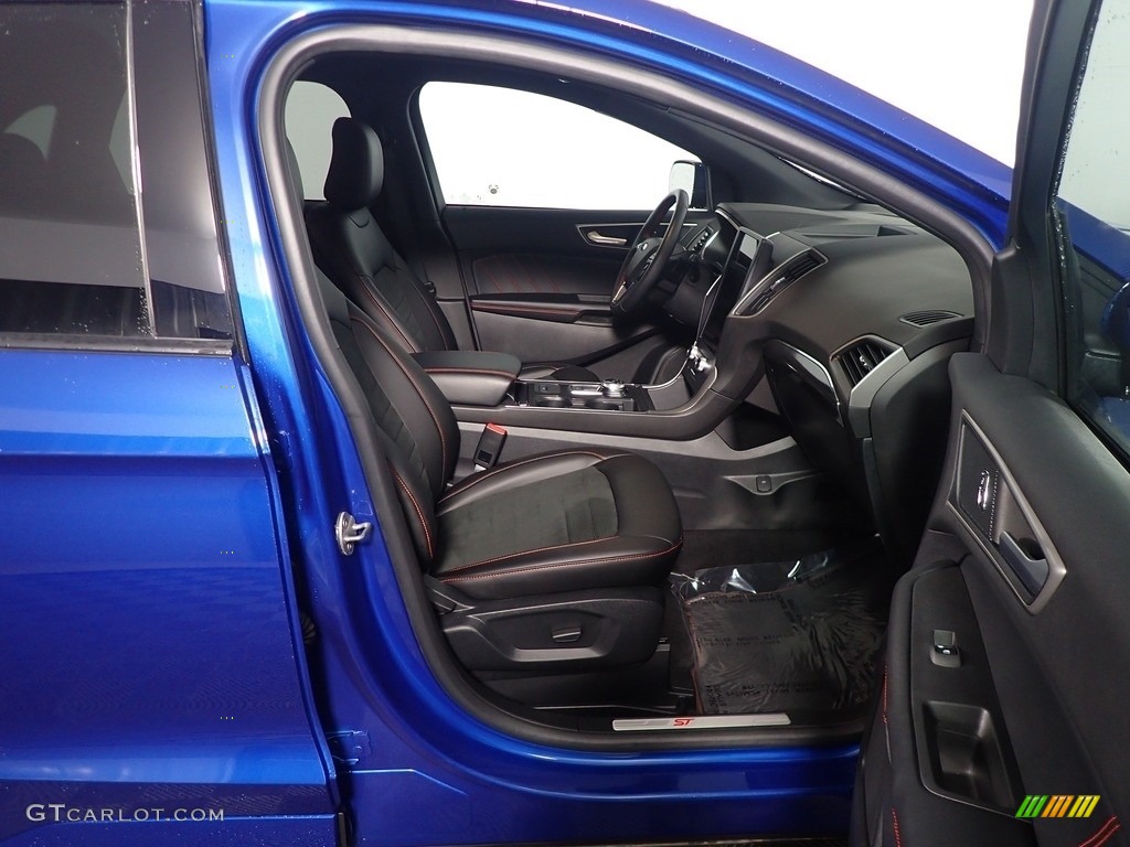 Ebony Interior 2021 Ford Edge ST-Line AWD Photo #145458625