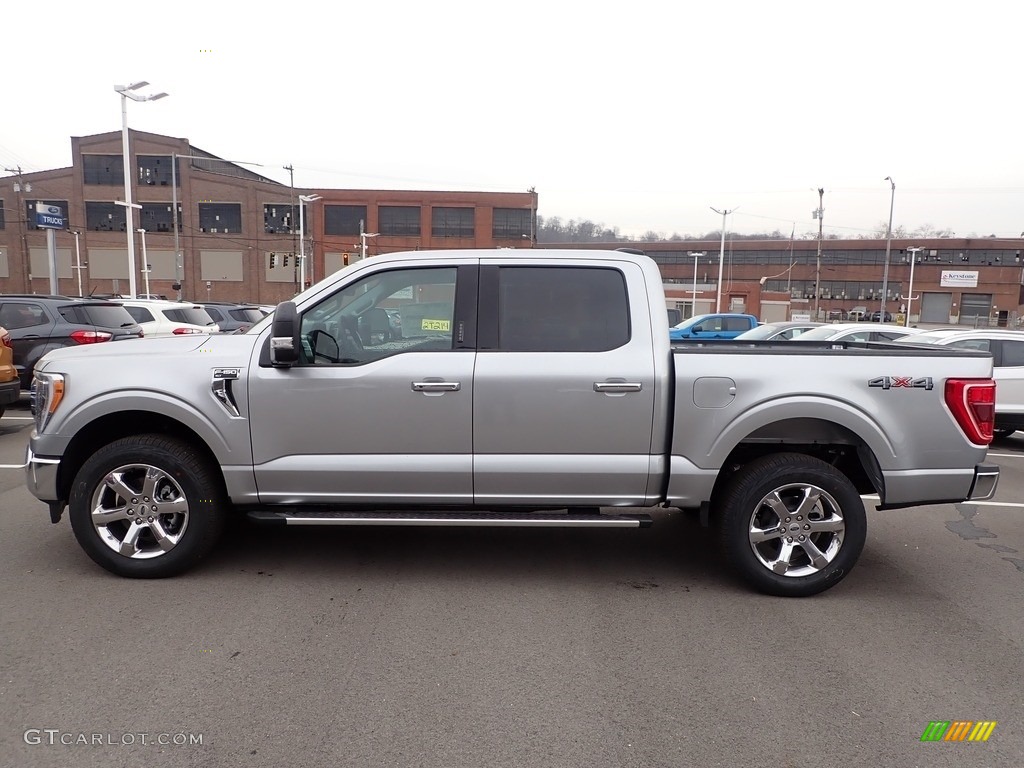 2022 F150 XLT SuperCrew 4x4 - Iconic Silver Metallic / Medium Dark Slate photo #5