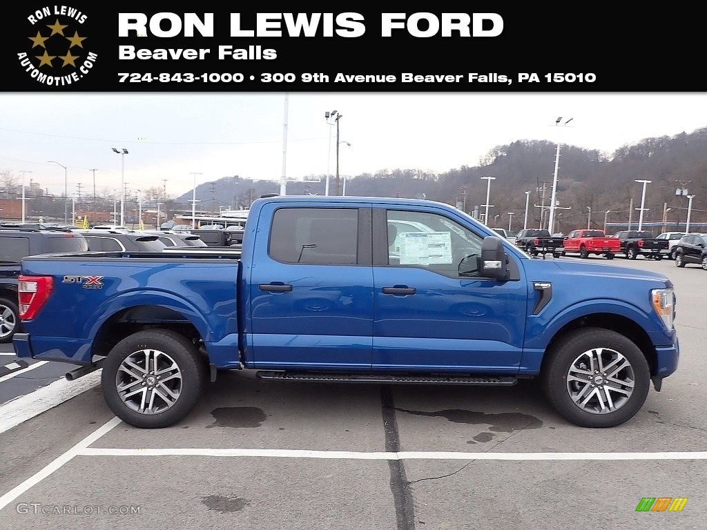 2022 F150 XLT SuperCrew 4x4 - Atlas Blue Metallic / Black photo #1