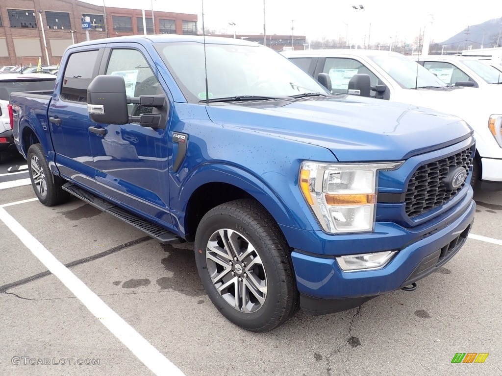 2022 F150 XLT SuperCrew 4x4 - Atlas Blue Metallic / Black photo #2