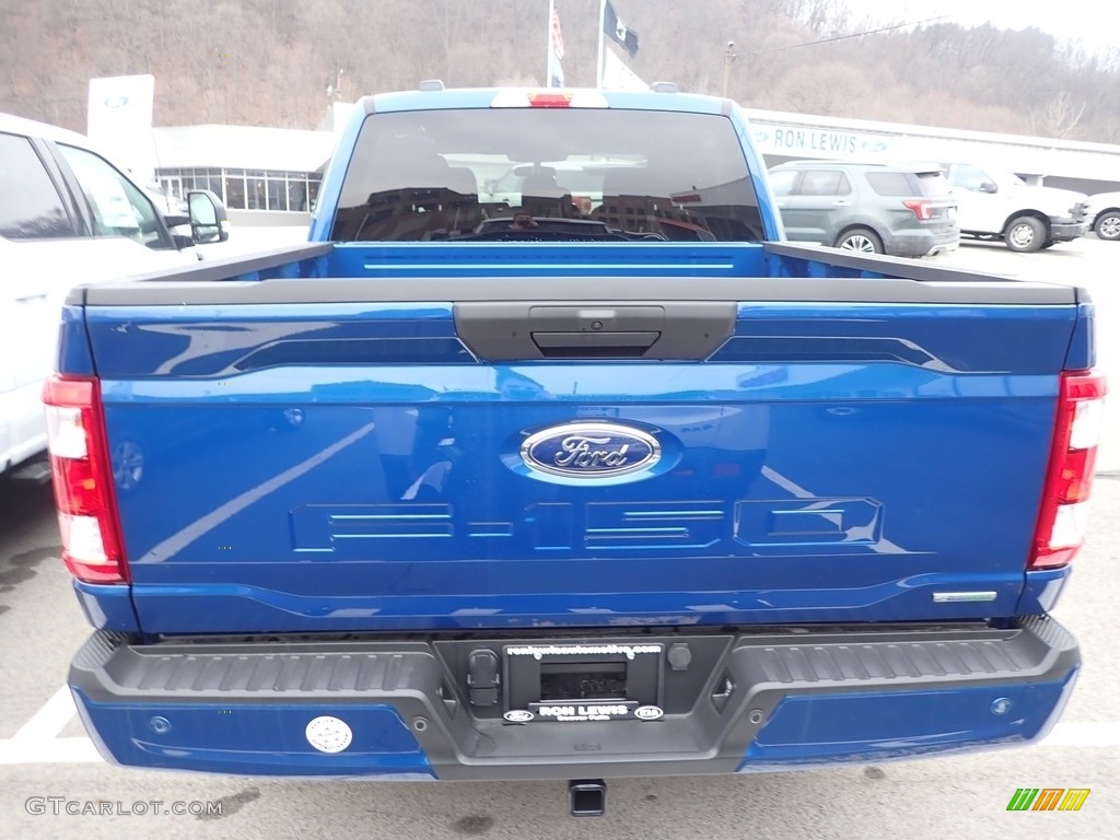2022 F150 XLT SuperCrew 4x4 - Atlas Blue Metallic / Black photo #6