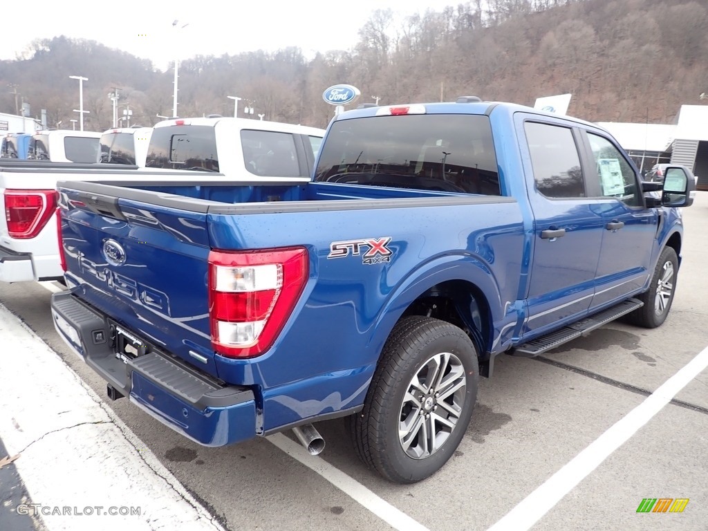 2022 F150 XLT SuperCrew 4x4 - Atlas Blue Metallic / Black photo #7