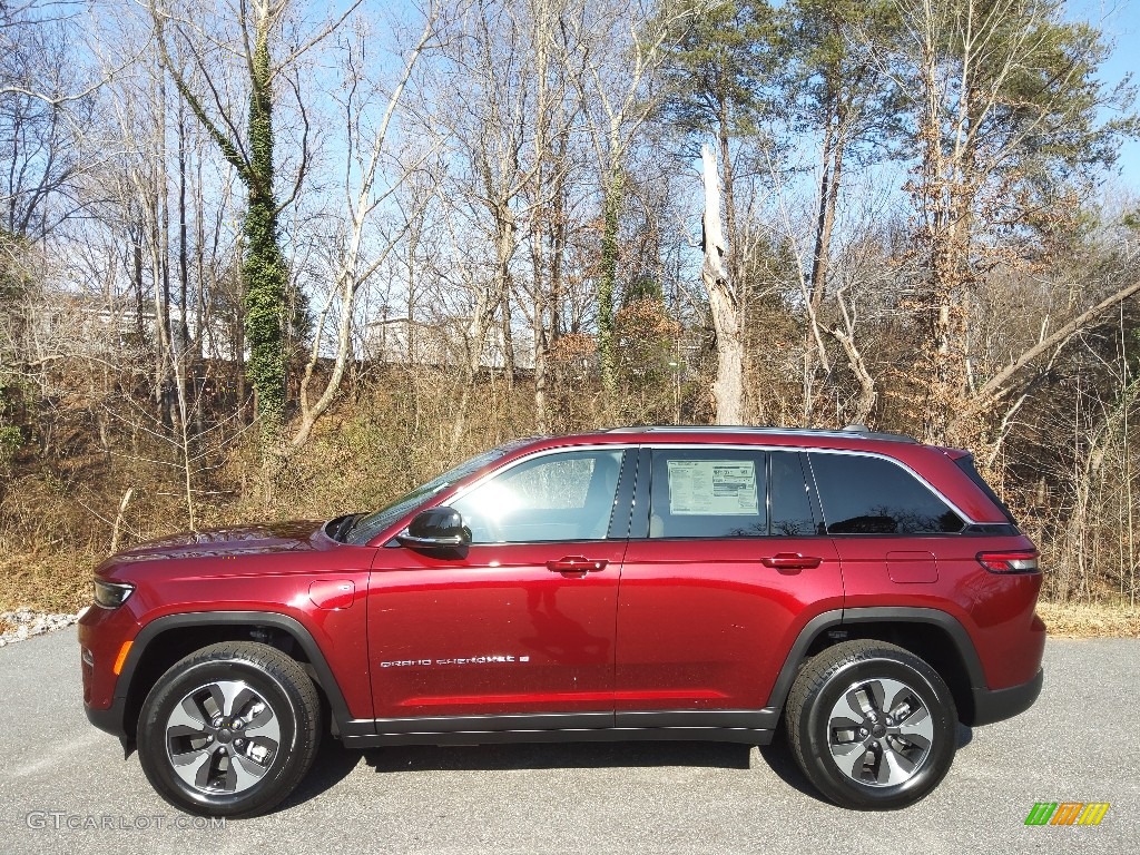 Velvet Red Pearl 2023 Jeep Grand Cherokee 4XE Exterior Photo #145459036