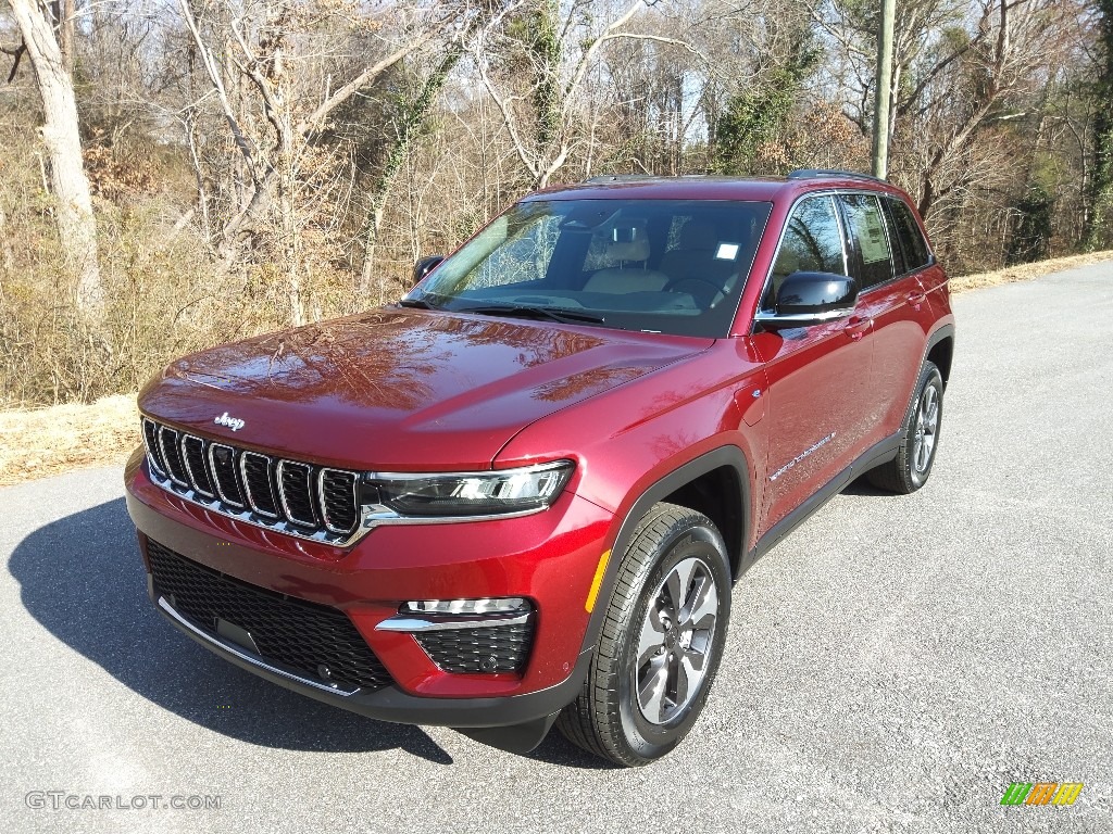 Velvet Red Pearl 2023 Jeep Grand Cherokee 4XE Exterior Photo #145459053