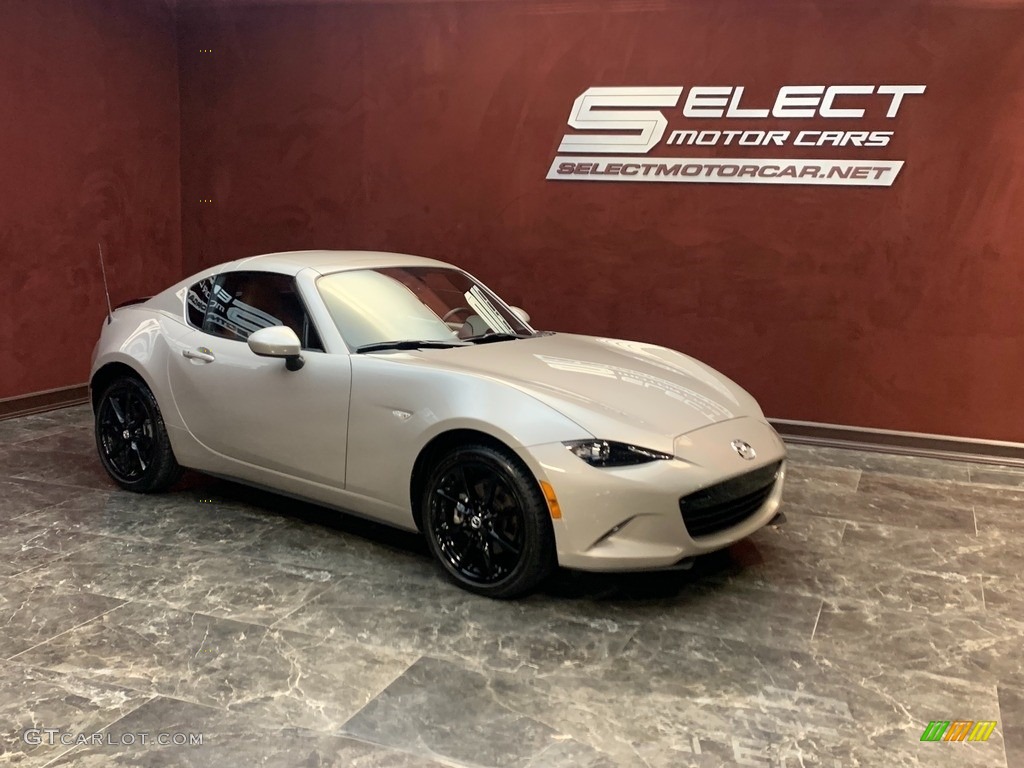 2022 MX-5 Miata RF Grand Touring - Platinum Quartz Metallic / Terracotta photo #3