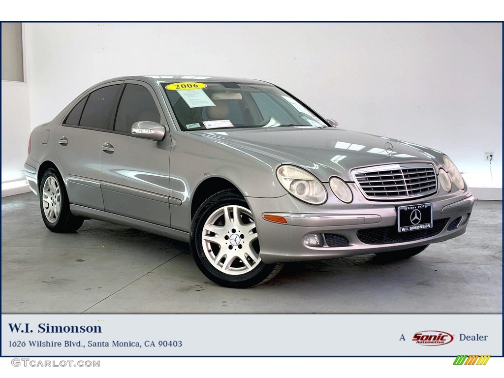 2006 E 350 4Matic Sedan - Pewter Metallic / Stone photo #1