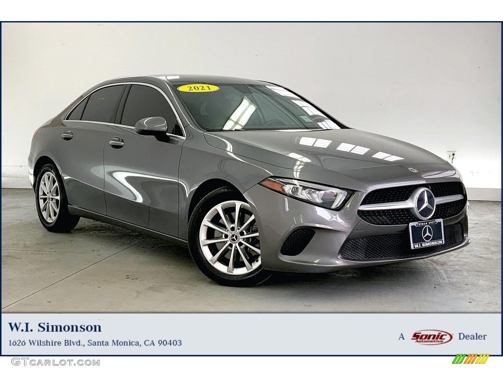 2021 A 220 Sedan - Mountain Grey Metallic / Black photo #1