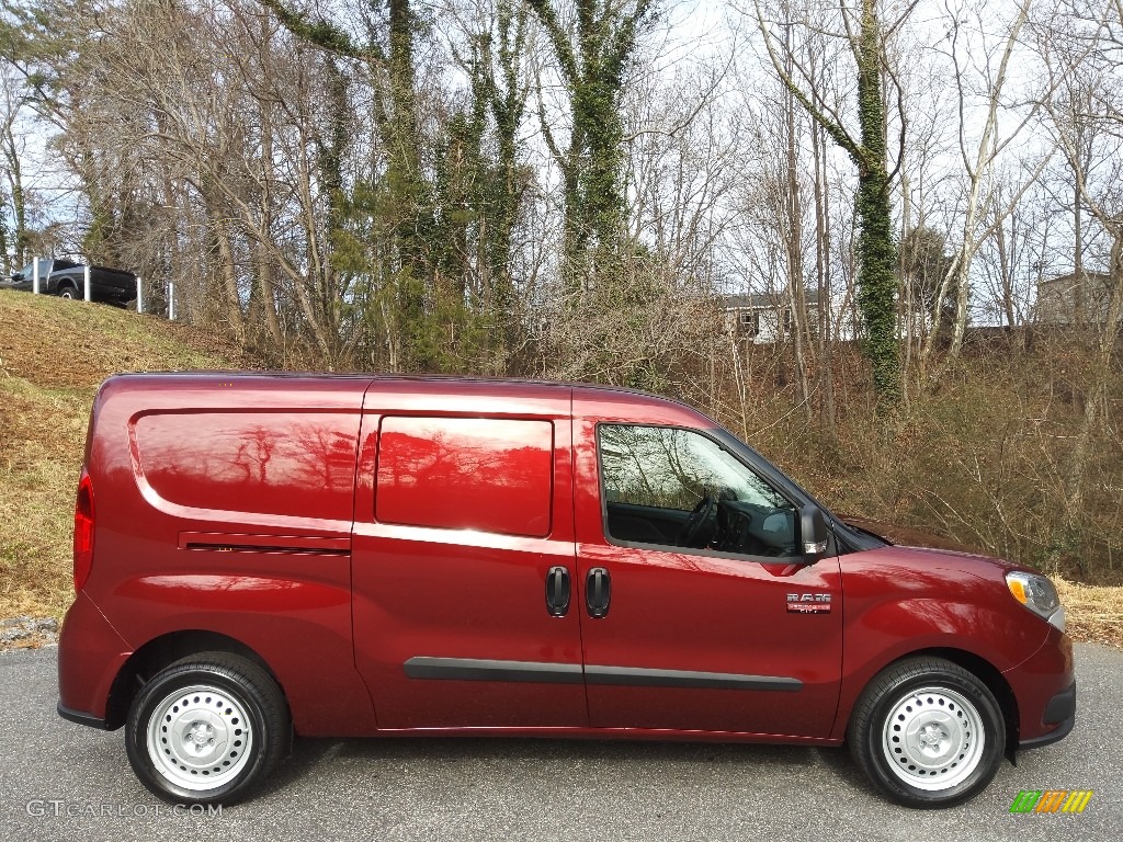 2022 ProMaster City Tradesman Cargo Van - Deep Red Metallic / Black photo #5