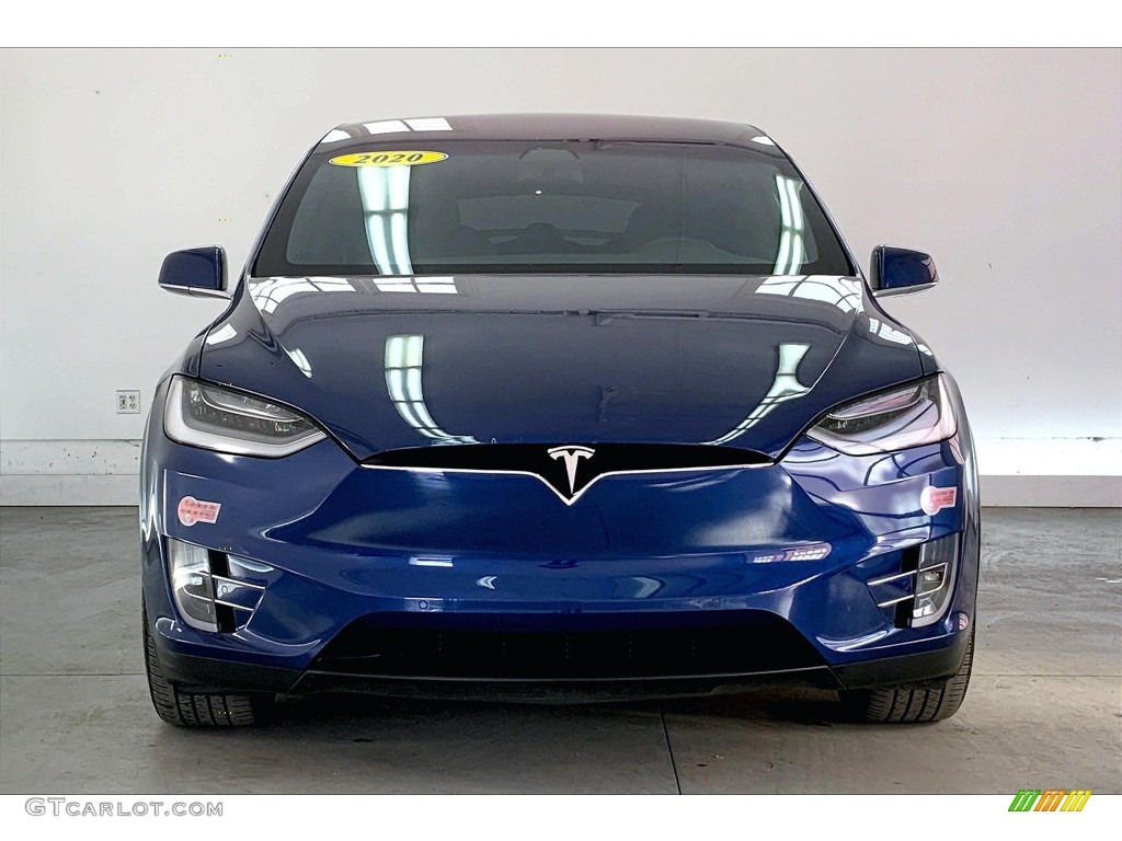 2020 Model X Performance - Deep Blue Metallic / Black photo #2