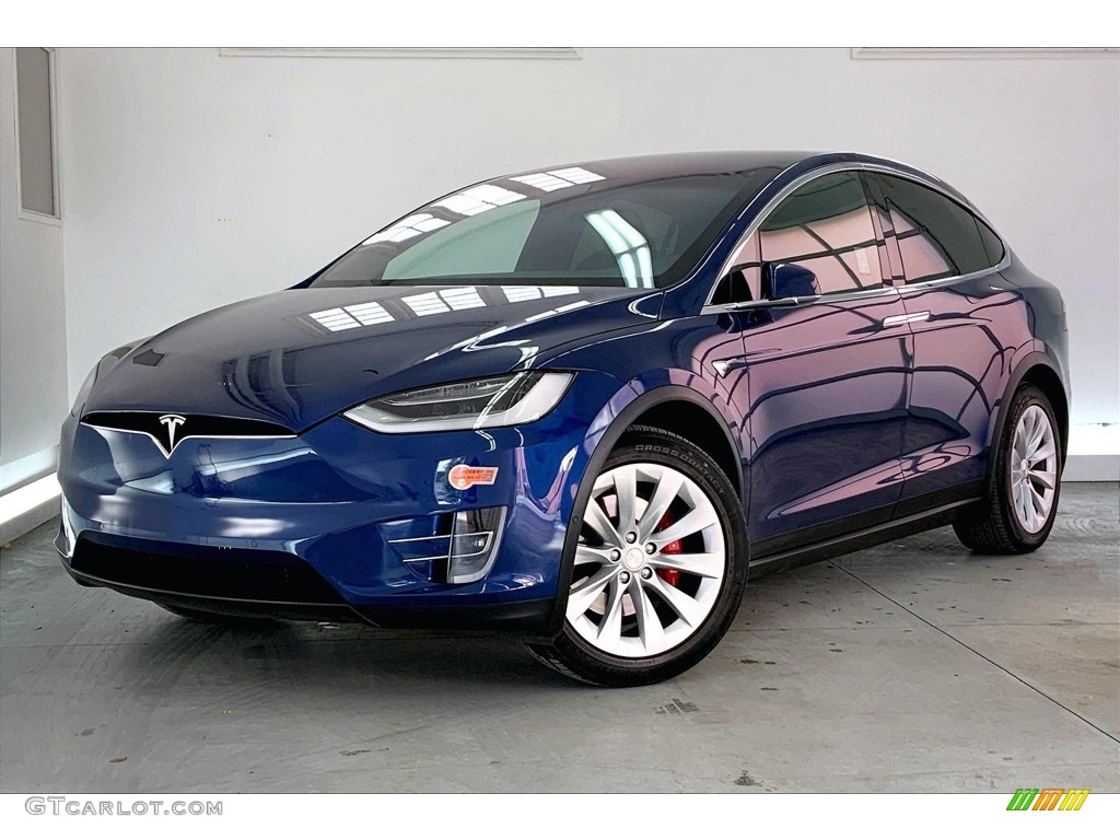 Deep Blue Metallic 2020 Tesla Model X Performance Exterior Photo #145461236