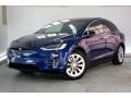 Deep Blue Metallic 2020 Tesla Model X Performance Exterior