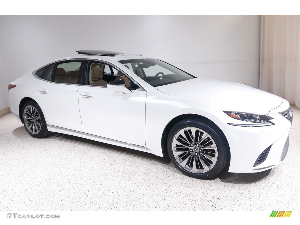2020 LS 500 AWD - Eminent White Pearl / Parchment photo #1