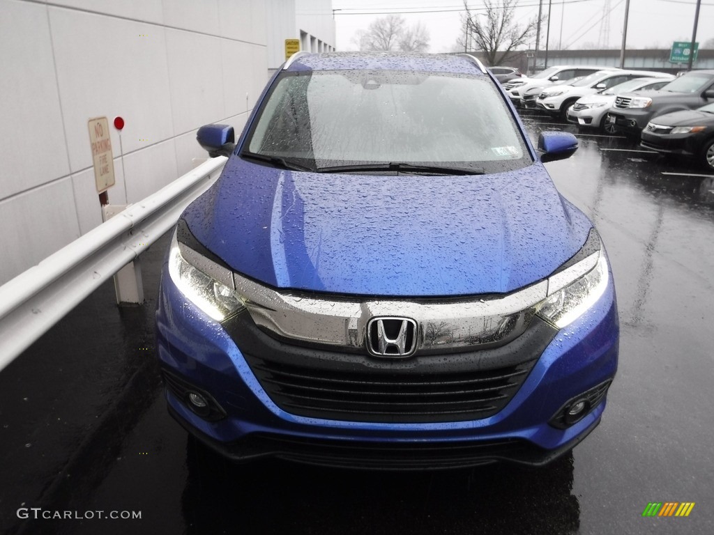 2020 HR-V EX-L AWD - Aegean Blue Metallic / Black photo #5