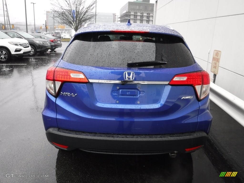 2020 HR-V EX-L AWD - Aegean Blue Metallic / Black photo #8