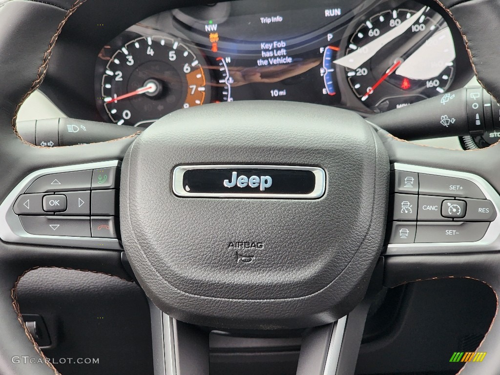 2022 Jeep Compass Limited 4x4 Black Steering Wheel Photo #145466734
