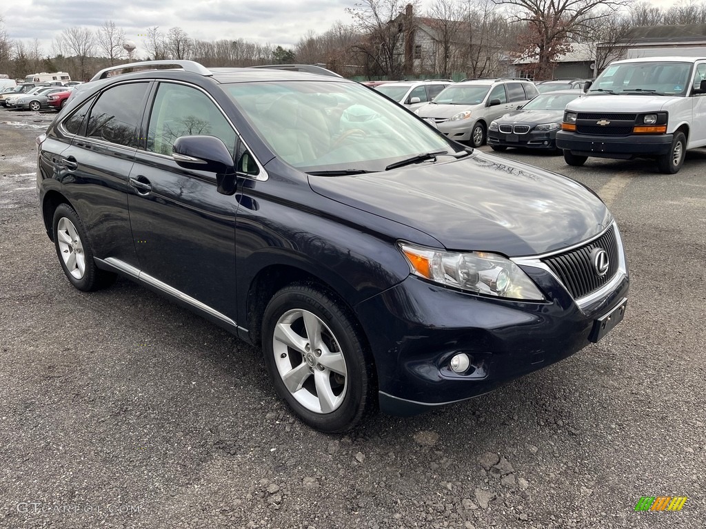 2010 RX 350 AWD - Black Sapphire Pearl / Parchment/Brown Walnut photo #2