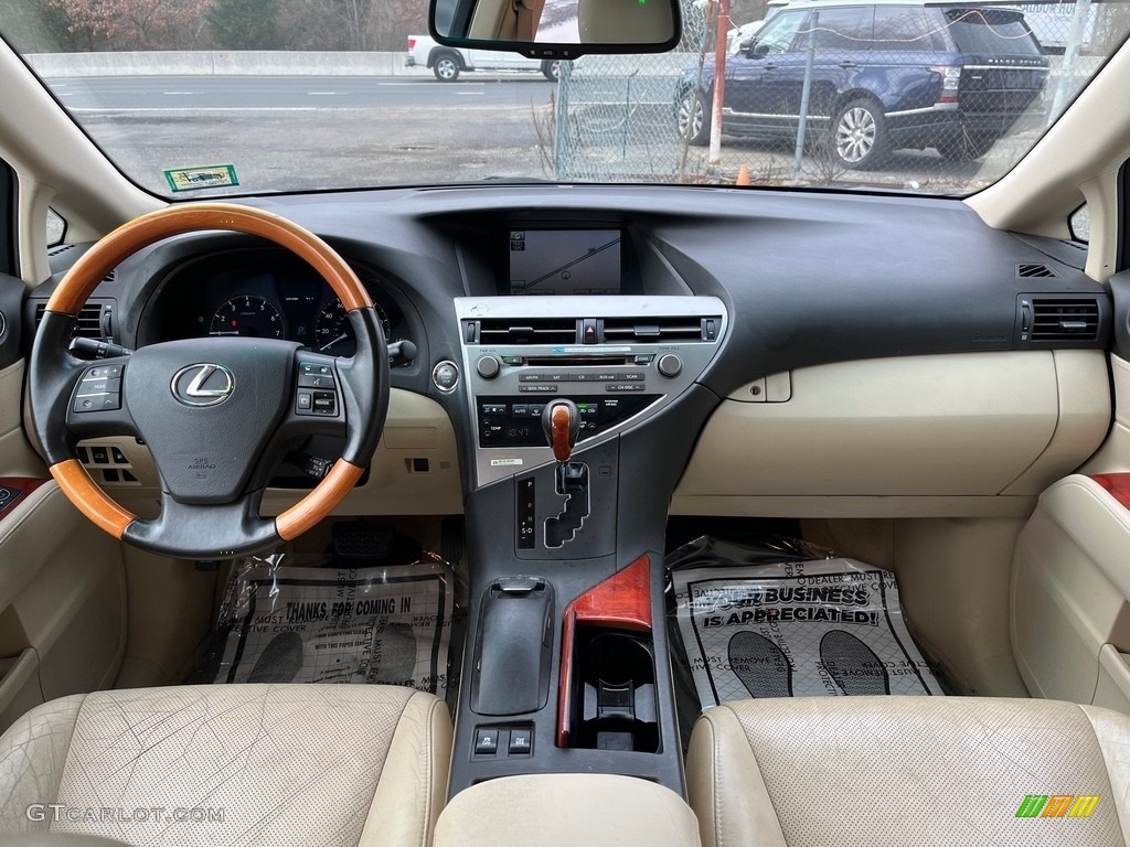 2010 RX 350 AWD - Black Sapphire Pearl / Parchment/Brown Walnut photo #19
