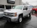 Silver Ice Metallic - Silverado 2500HD Work Truck Crew Cab 4x4 Photo No. 2
